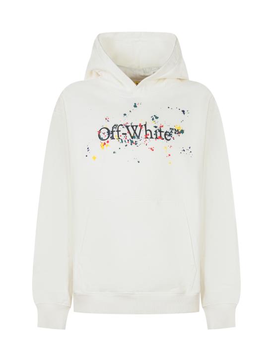 25FW [키즈] 오프화이트 트레이닝 상의 OBBB001F25FLE002 0110 WHITE BLACK