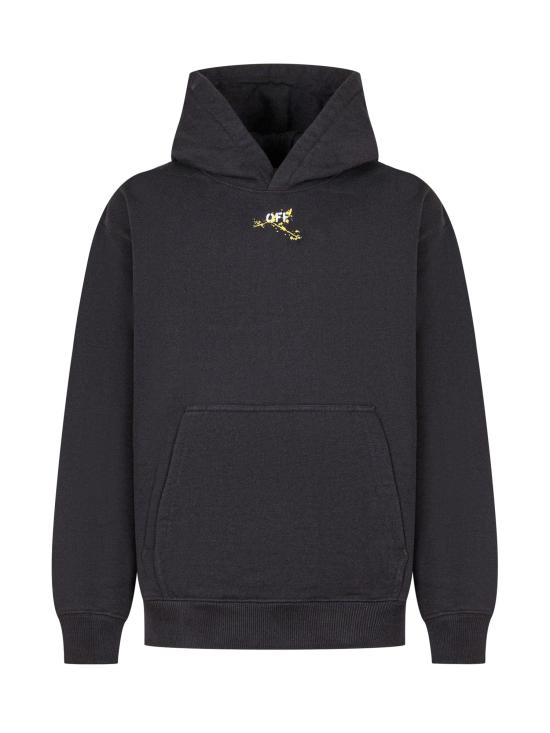 25FW [키즈] 오프화이트 트레이닝 상의 OBBB001F25FLE005 1018 BLACK YELLOW