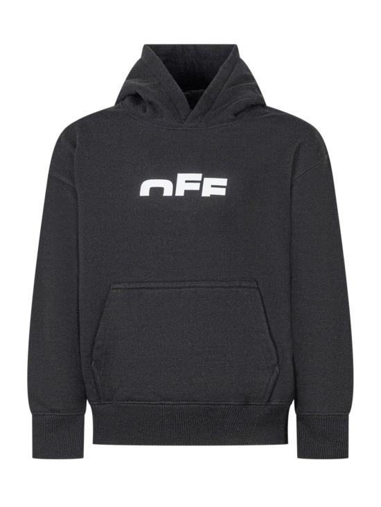 25FW [키즈] 오프화이트 트레이닝 상의 OBBB001F25FLE001 1001 BLACK WHITE