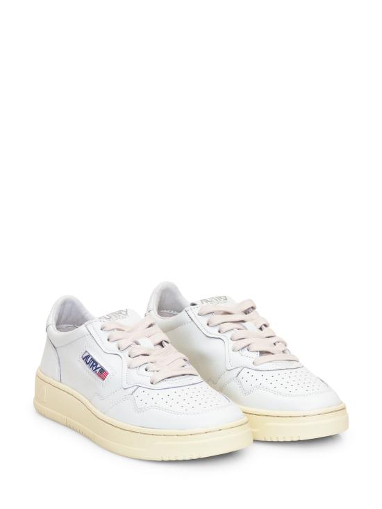 25FW 오트리 메달리스트 로우 레더 스니커즈 AULW LL15 LEAT LEAT WHT WHT - AUTRY