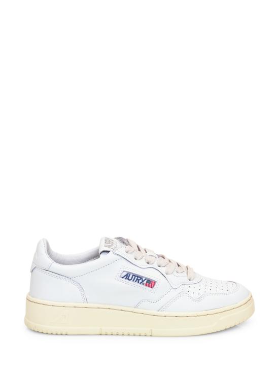25FW 오트리 메달리스트 로우 레더 스니커즈 AULW LL15 LEAT LEAT WHT WHT