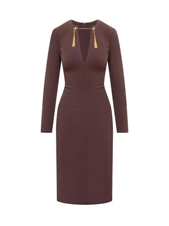 25FW 엘리자베타프랜치 미디 원피스 AB80557E2 EA4 MERLOT