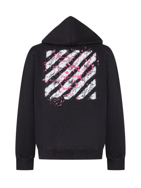 25FW [키즈] 오프화이트 트레이닝 상의 OGBB002F25FLE004 1032 BLACK FUCHSIA - OFF WHITE