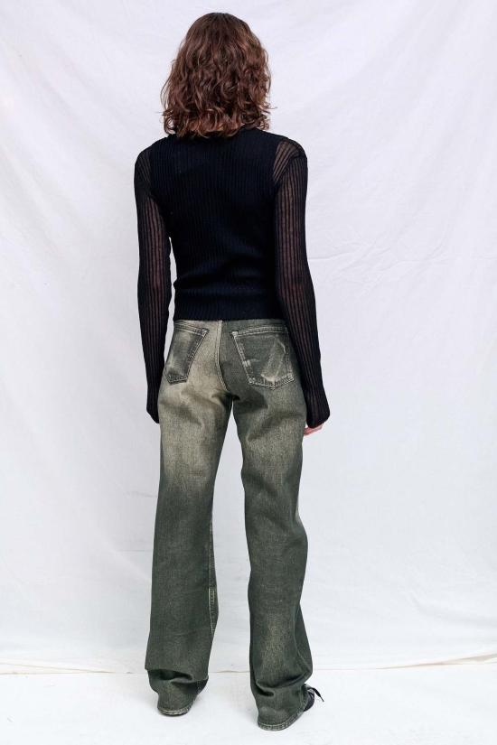  Wynn Hamlyn 가디건 블랙 더블 업 리브 카디건 - OTHER BRANDS