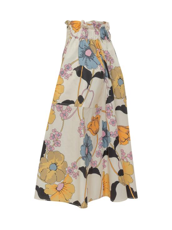 26SS 마르니 롱 스커트 GOMA0812A1UTC581 MFW08 BONE - MARNI