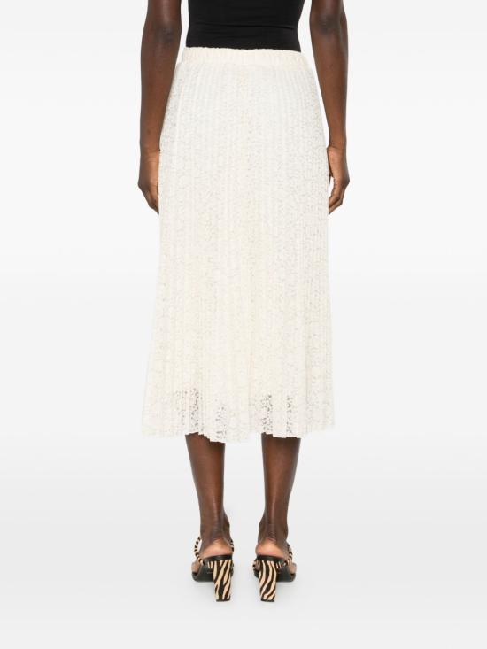 26SS 에르마노 설비노 미디 스커트 D482O374 EWF20304 White - ERMANNO SCERVINO