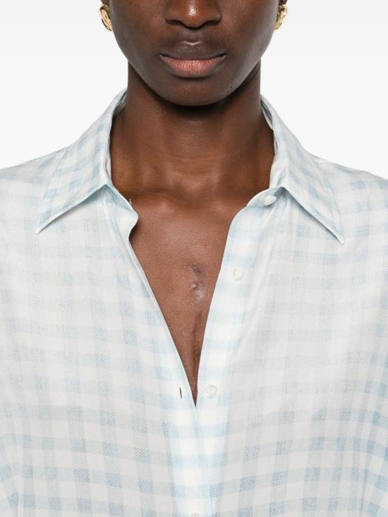 26SS 에르마노 설비노 셔츠 D482K348 WCFS4816 Clear Blue - ERMANNO SCERVINO