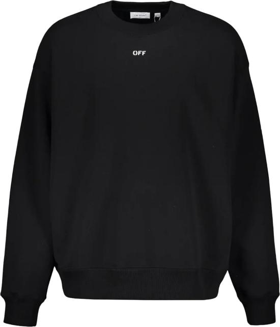 25FW 오프화이트 긴팔 티셔츠 44MBA054G5F00F1001 BLACK