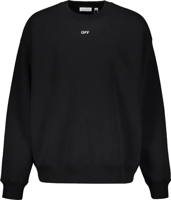 25FW 오프화이트 긴팔 티셔츠 44MBA054G5F00F1001 BLACK