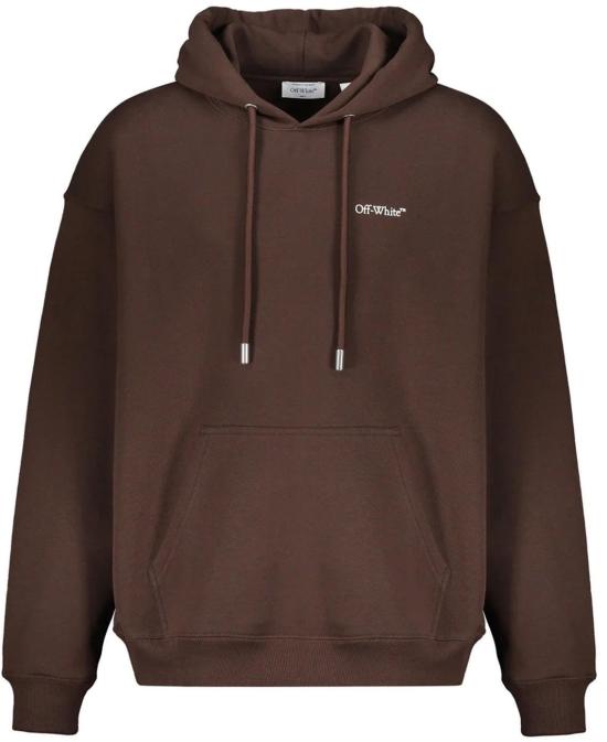 25FW 오프화이트 후드 티셔츠 44MBB085G5F00K6E01 BROWN