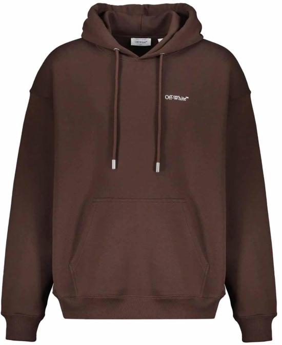 25FW 오프화이트 후드 티셔츠 44MBB085G5F00K6E01 BROWN