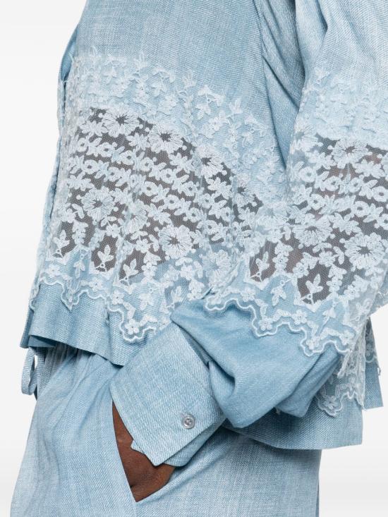 26SS 에르마노 설비노 셔츠 D482K368AP EMYS4217 Clear Blue - ERMANNO SCERVINO