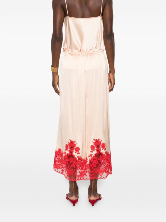 26SS 에르마노 설비노 미디 스커트 D482O314AP XZV20917 Powder - ERMANNO SCERVINO