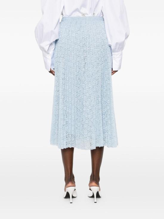 26SS 에르마노 설비노 미디 스커트 D482O374 EWF54030 Clear Blue - ERMANNO SCERVINO