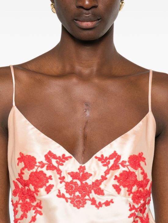 26SS 에르마노 설비노 민소매 티셔츠 D482L319AP XZV20917 Powder - ERMANNO SCERVINO