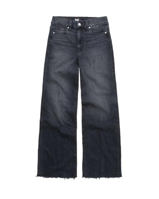  페이지 데님 팬츠 아네사 31인치 와이드 레그 진 블랙
