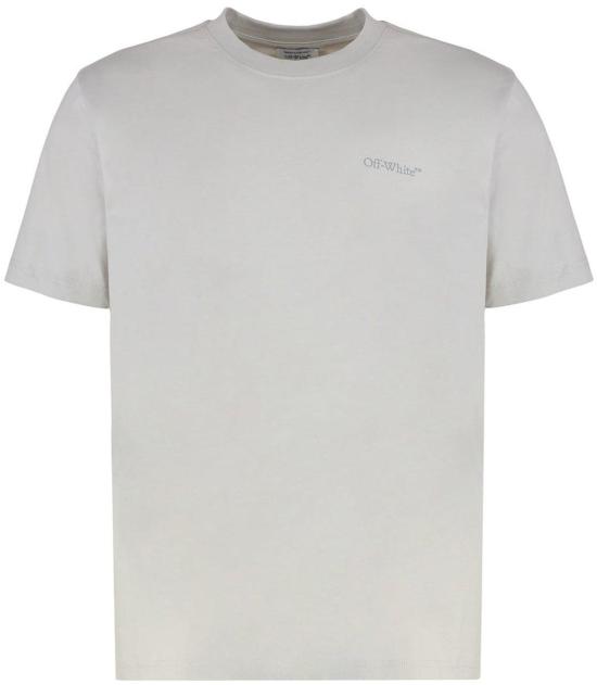 25FW 오프화이트 반팔 티셔츠 44MAA027G5J00C0511 GREY