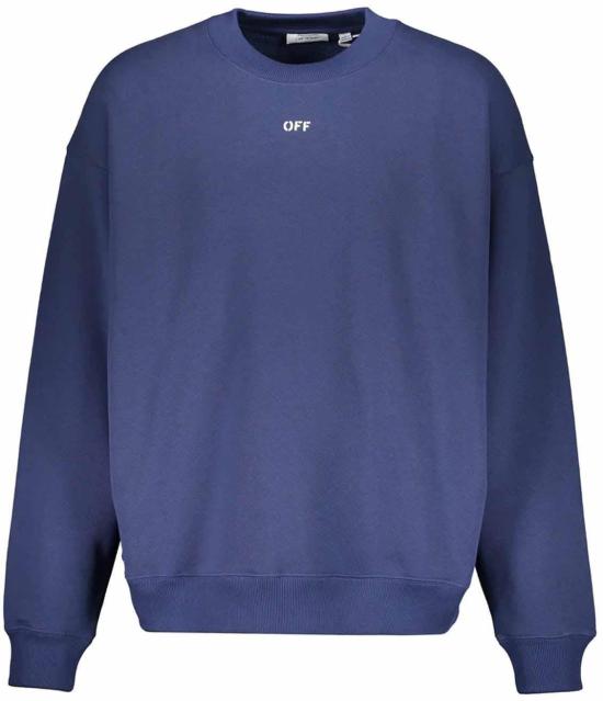 25FW 오프화이트 긴팔 티셔츠 44MBA054G5F00F4901 BLUE