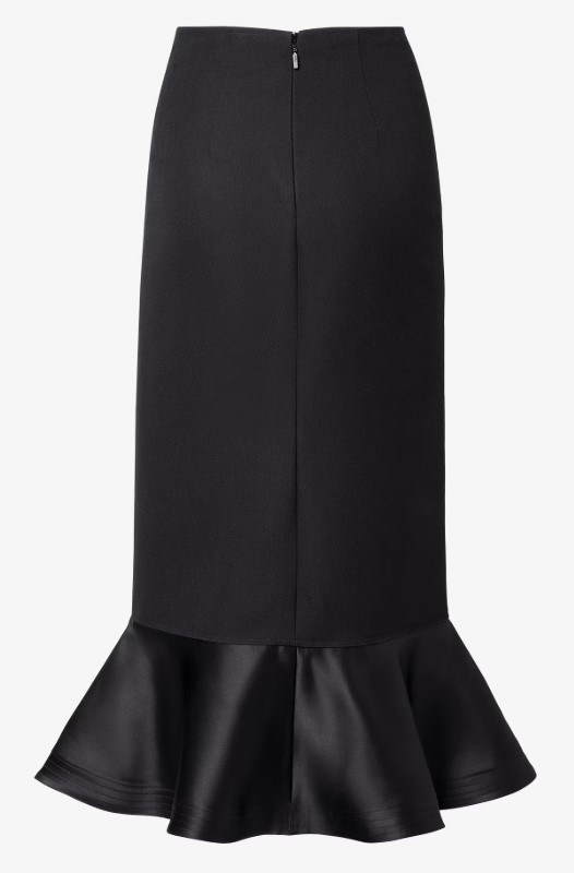 25FW 펜디 미디 스커트 FQ7687AJYF F0GME BLACK - FENDI