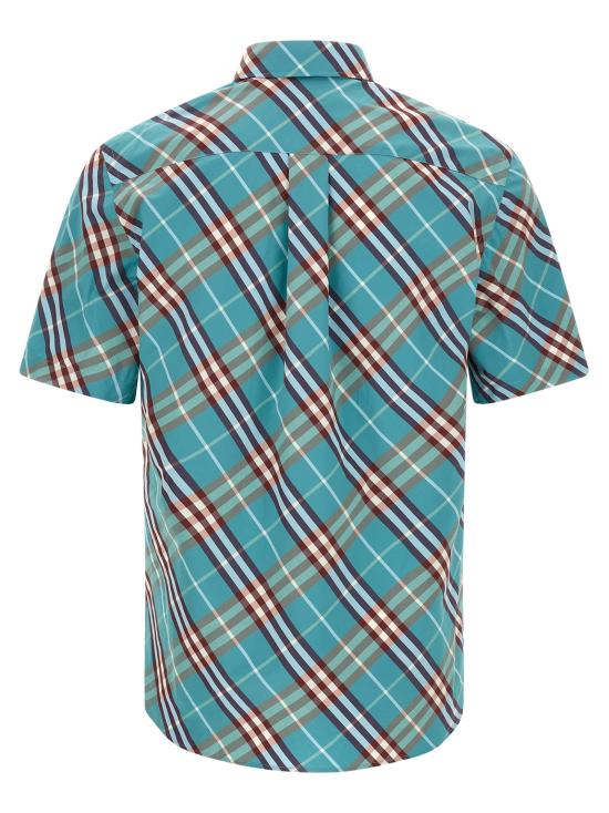 26SS 버버리 반팔 셔츠 8120427ATOMBLUEIPCHECK - BURBERRY