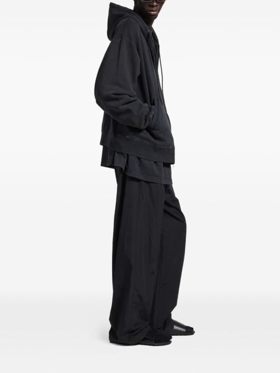 26SS 발렌시아가 후드 티셔츠 850338 TTVL71041 Black - BALENCIAGA