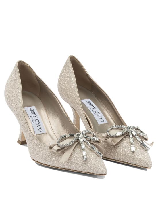 26SS 지미추 힐/펌프스 AURIA 70HGQLIGHT SOFT GOLD CRYSTAL Gold - JIMMY CHOO
