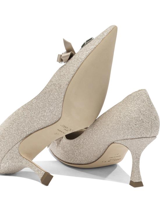 26SS 지미추 힐/펌프스 AURIA 70HGQLIGHT SOFT GOLD CRYSTAL Gold - JIMMY CHOO