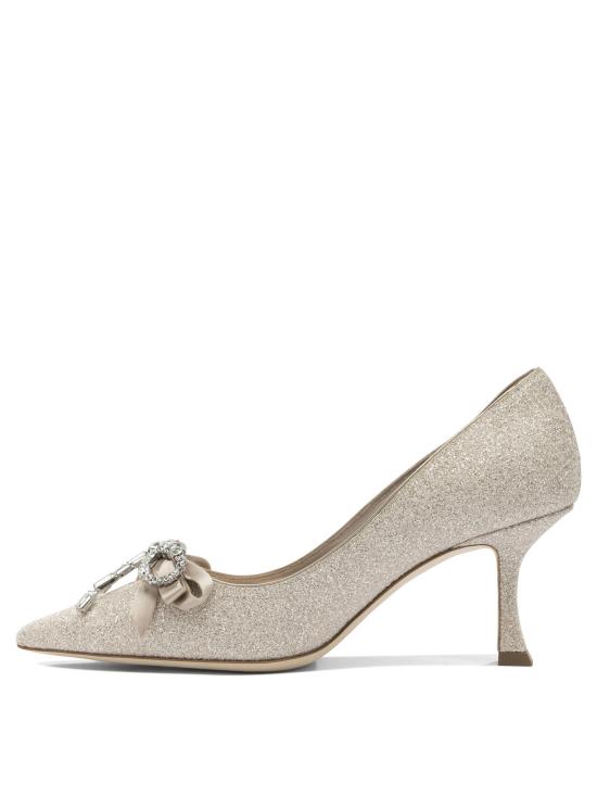 26SS 지미추 힐/펌프스 AURIA 70HGQLIGHT SOFT GOLD CRYSTAL Gold - JIMMY CHOO