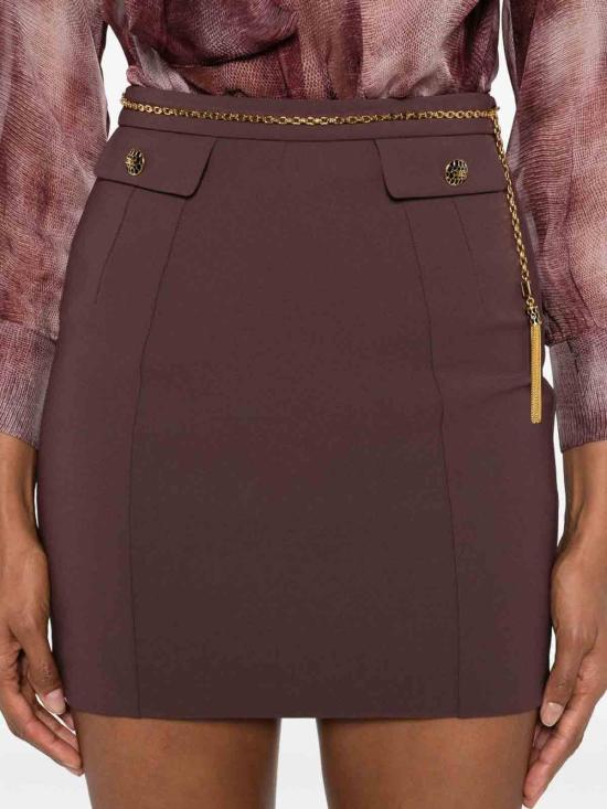 25FW 엘리자베타프랜치 미디 스커트 GO14857E2EA4 Brown - ELISABETTA FRANCHI