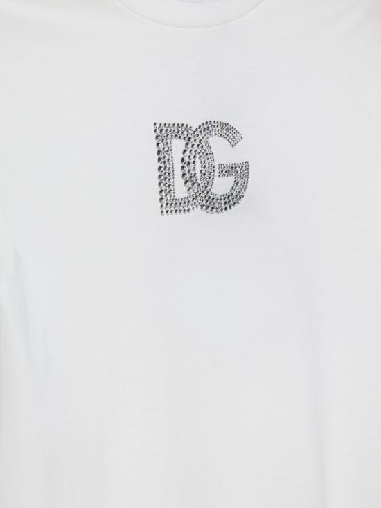 26SS [키즈] 돌체앤가바나 티셔츠 L5JTOXG7PRF W0111 White - DOLCE & GABBANA