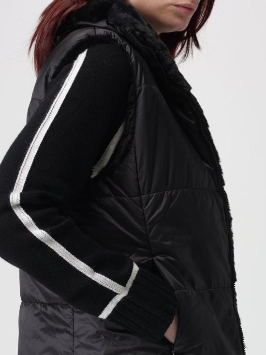 25FW 세이브더덕 Nives 퍼 베스트 D82493WFURY21 10000 Black - SAVE THE DUCK