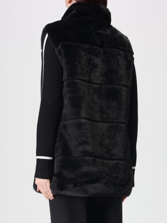 25FW 세이브더덕 Nives 퍼 베스트 D82493WFURY21 10000 Black - SAVE THE DUCK