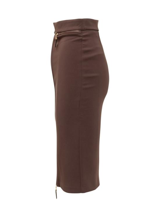 25FW 엘리자베타프랜치 미디 스커트 GO13456E2 EA3 BROWN - ELISABETTA FRANCHI