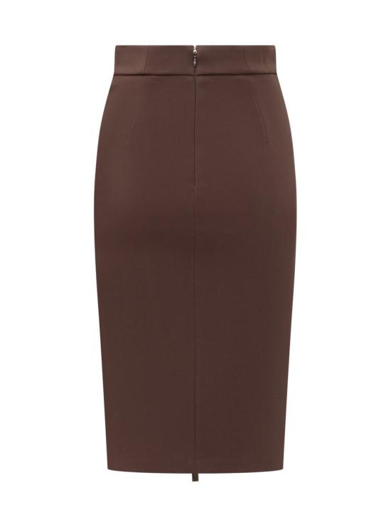 25FW 엘리자베타프랜치 미디 스커트 GO13456E2 EA3 BROWN - ELISABETTA FRANCHI