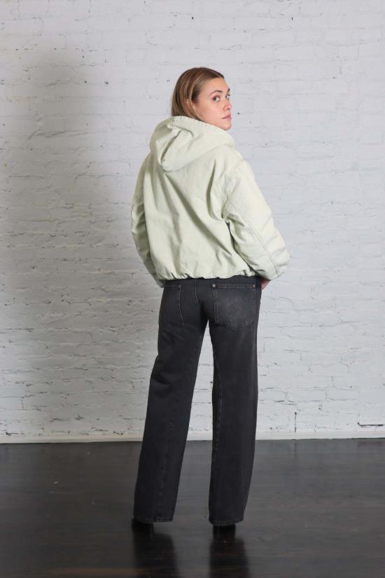  6397 자켓 지퍼업 후드티 라임스톤 - 6397