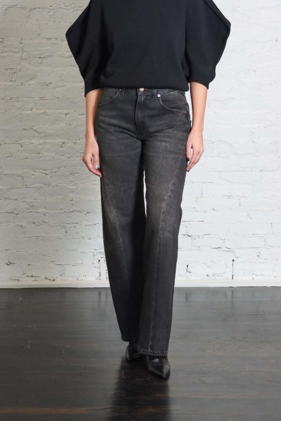  6397 데님 팬츠 빅 트위스트 심 진 미네랄 블랙 - 6397