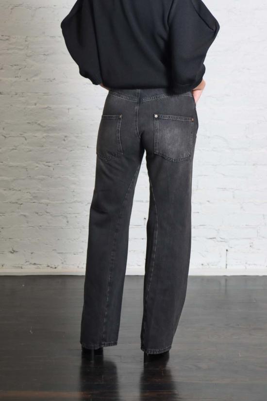  6397 데님 팬츠 빅 트위스트 심 진 미네랄 블랙 - 6397