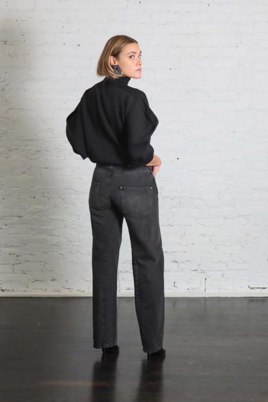  6397 데님 팬츠 빅 트위스트 심 진 미네랄 블랙 - 6397