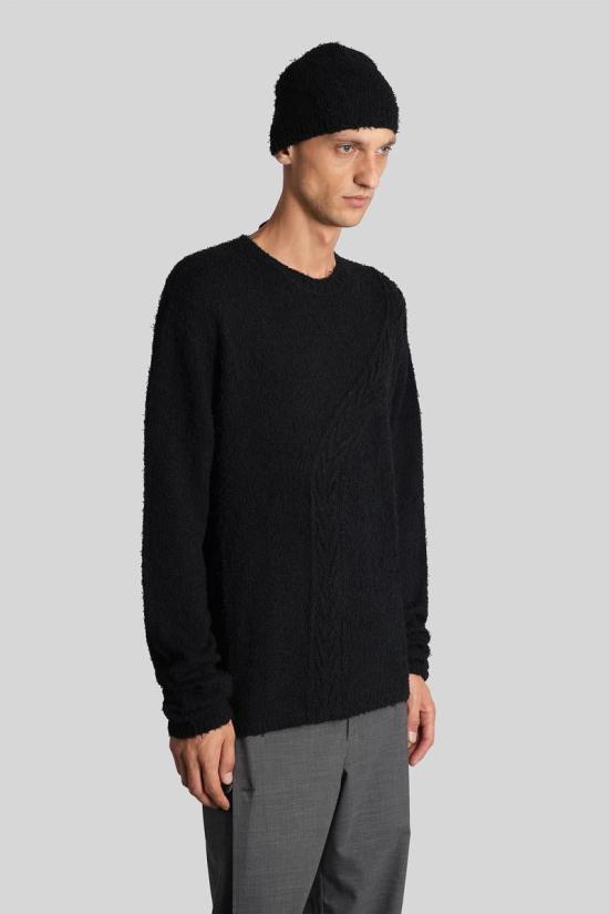 25FW 장 뤽 앰브리지 라벨 스웨터 426290 JBMW0559YA61 Black - J.L-A.L