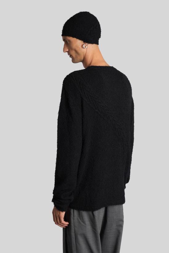 25FW 장 뤽 앰브리지 라벨 스웨터 426290 JBMW0559YA61 Black - J.L-A.L