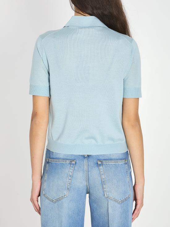 26SS 구찌 폴로 티셔츠 851969 LIGHT BLUE - GUCCI