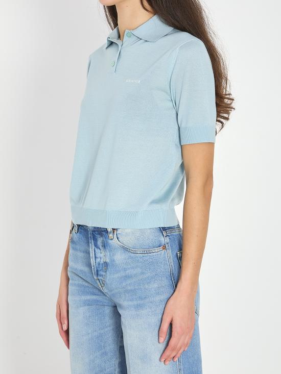 26SS 구찌 폴로 티셔츠 851969 LIGHT BLUE - GUCCI