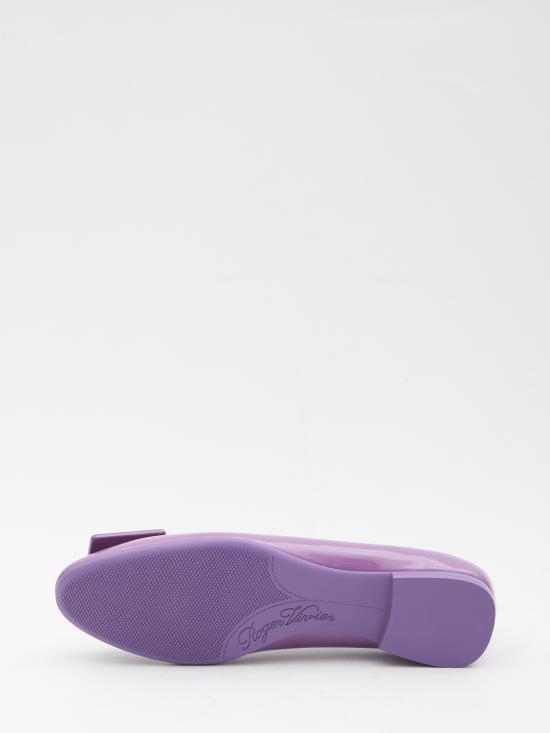 26SS 로저비비에 플랫 슈즈 RVW66834910 PURPLE - ROGER VIVIER