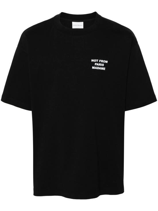 25FW 드롤드무슈 반팔 티셔츠 PERMTS203CO002 BL NERO