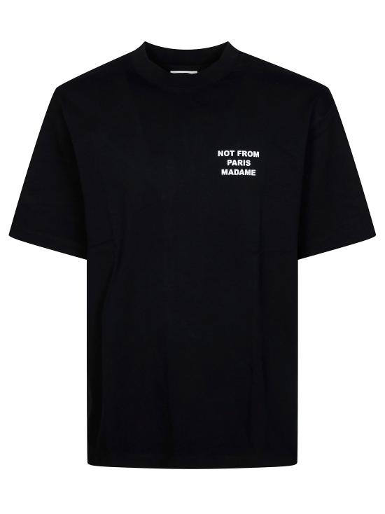 26FW 드롤드무슈 반팔 티셔츠 PERMTS203CO002 BL NERO