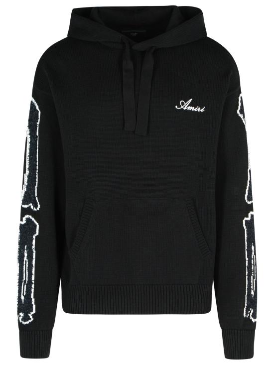 25FW 아미리 긴팔 티셔츠 AMKNHD1001BLACK WHITE Black