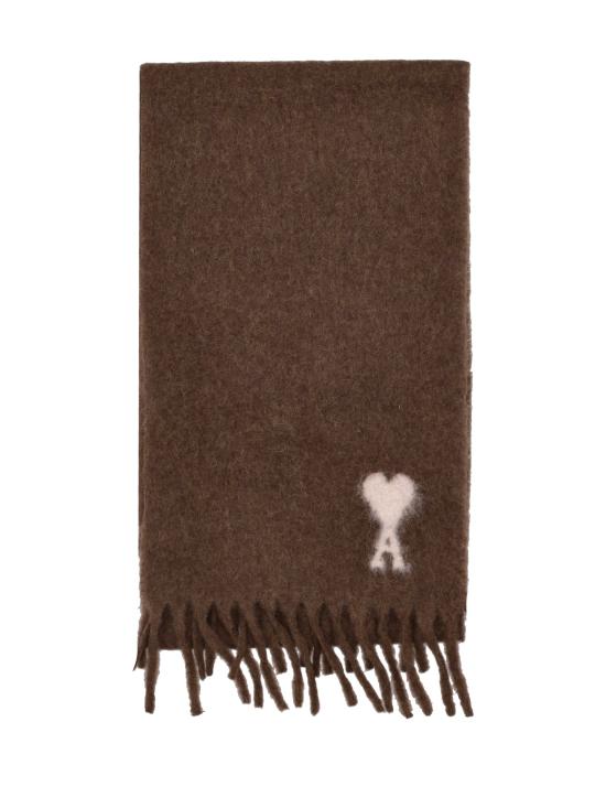 25FW 아미 알파카 아미 드 꾀흐 스카프 USF673AW0004 216 NOISETTE