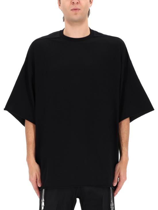 26SS 릭 오웬스 반팔 티셔츠 RU01F2283 JA09 BLACK - RICK OWENS