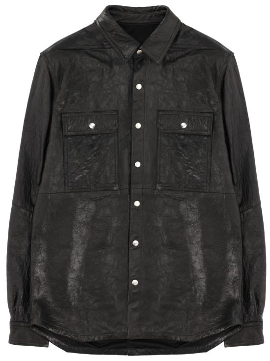 26SS 릭 오웬스 가죽 자켓 RU01F2729 LBE09 BLACK