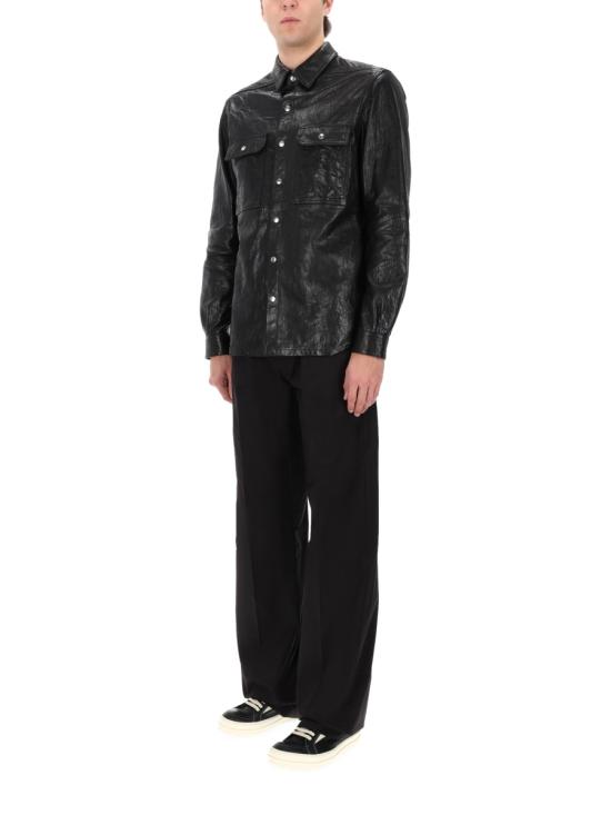 26SS 릭 오웬스 가죽 자켓 RU01F2729 LBE09 BLACK - RICK OWENS